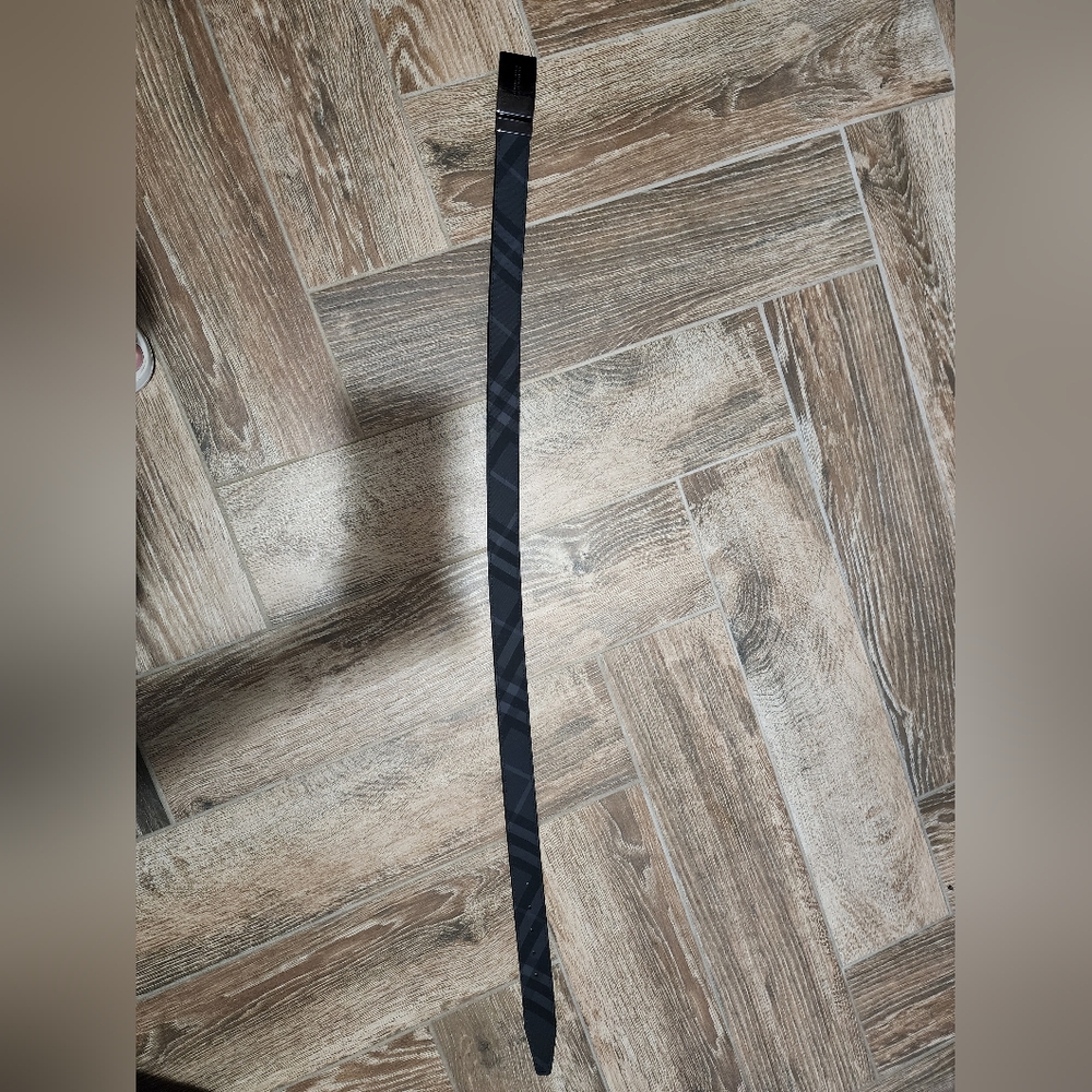 Burberry Metallic Silver Belt Buckle